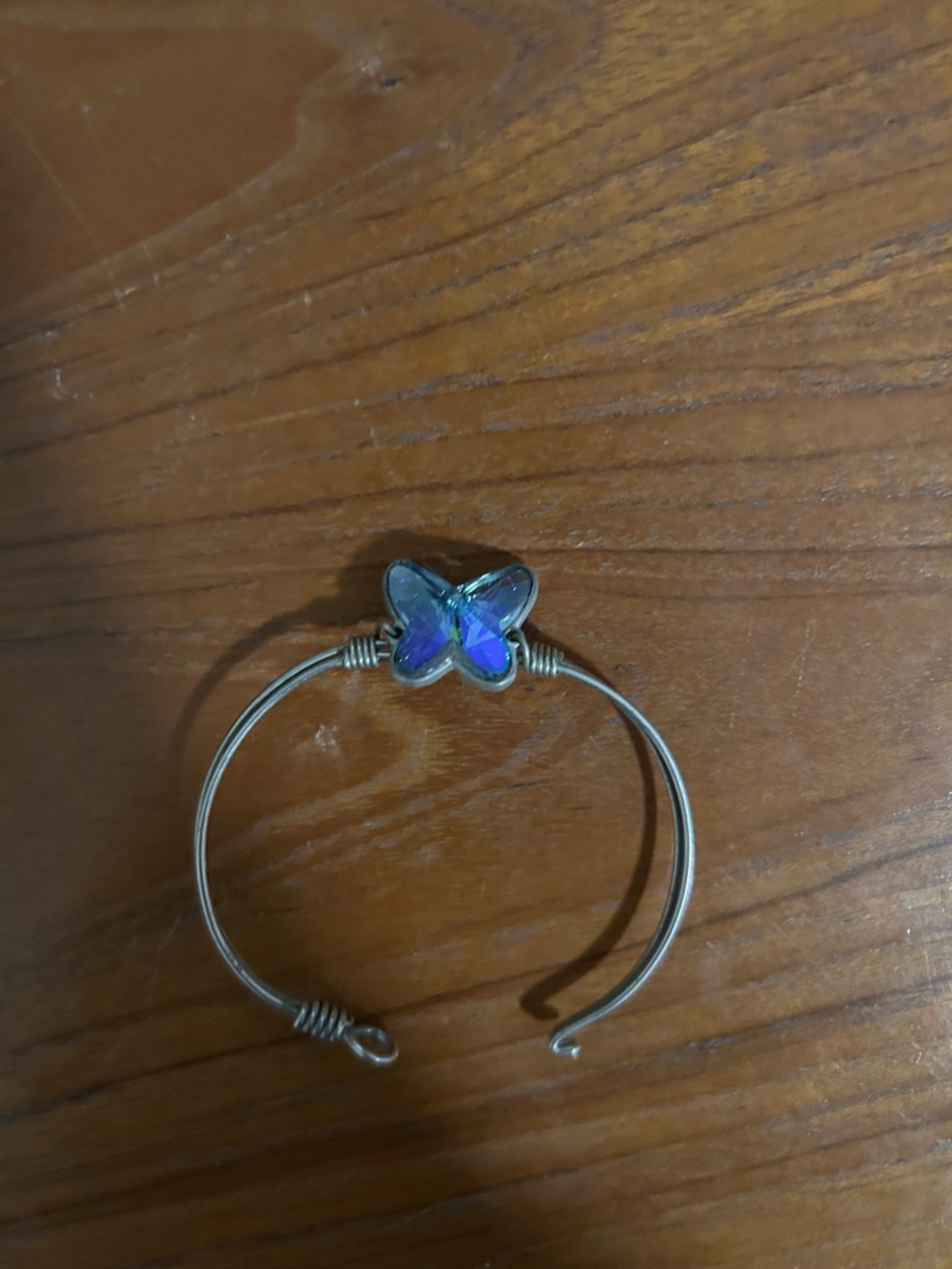 Luca + Danni Iridescent Blue-Purple Butterfly Cuff Bracelet